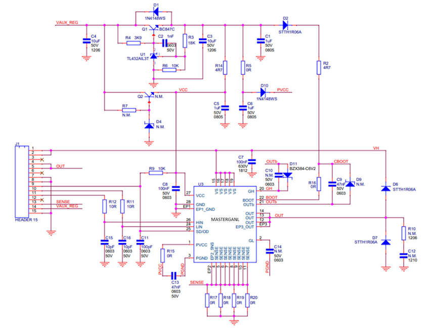 STMicroelectronics Module de puissance demi-pont à base GaN EVLMG4LPWRBR1
